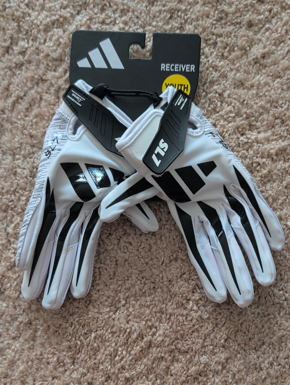 New Kids Adidas NFL Football Receiver Gloves